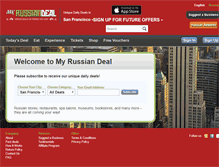 Tablet Screenshot of myrussiandeal.com